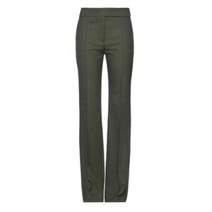 Alexandre Vauthier Pants Trousers Size EU 44 Olive Green Wool Stretch Designer
